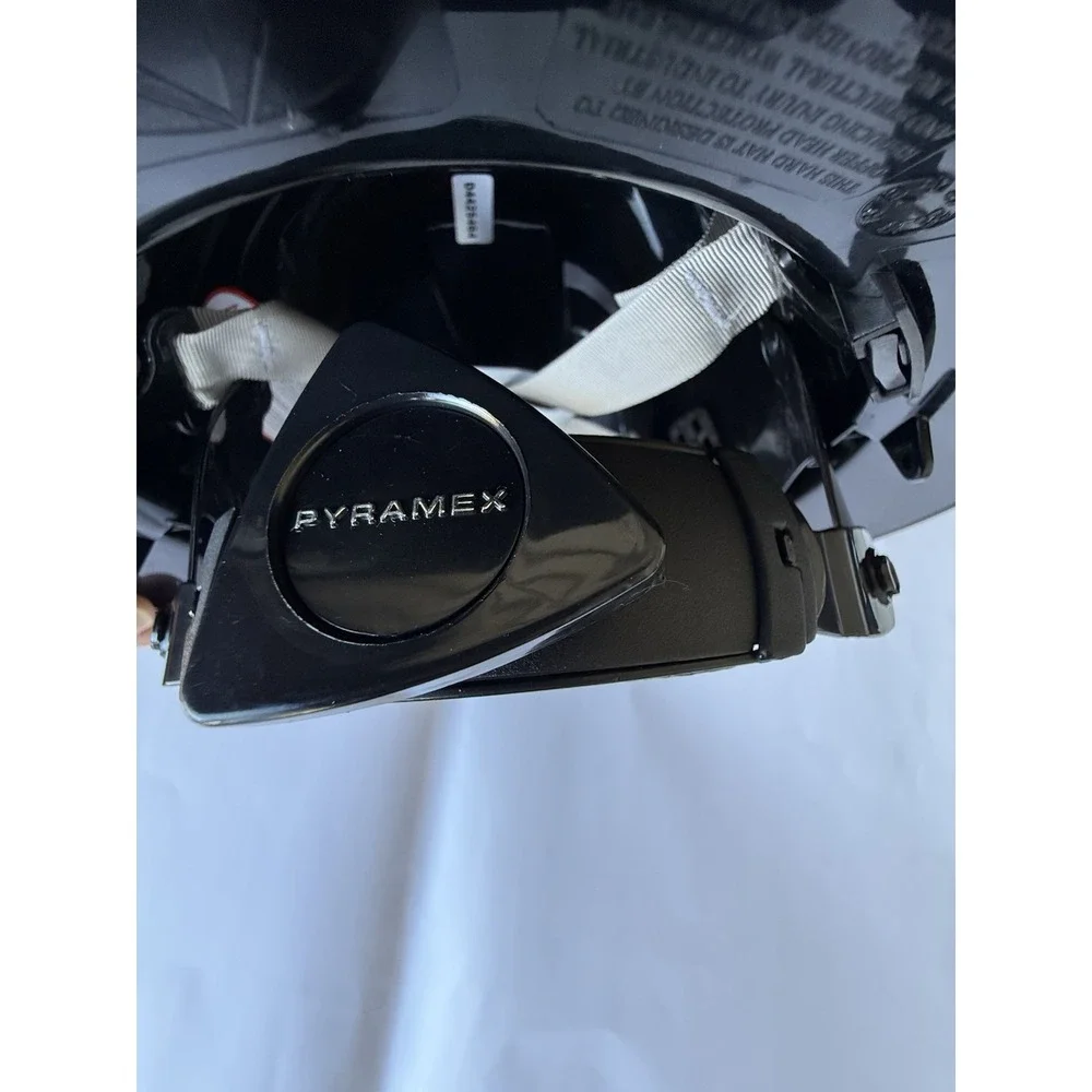 VENTED BLACK PYRAMEX FULL BRIM PROTECTIVE CONSTRUCTION SAFETY HARD HAT RATCHET